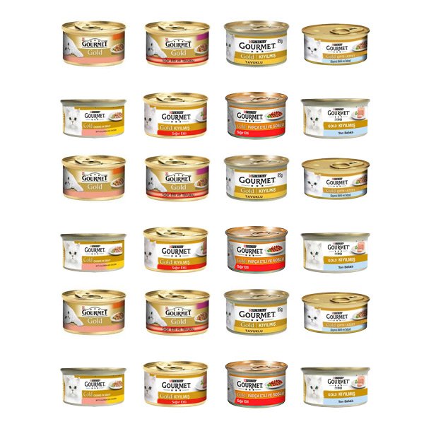 Gourmet Gold Kedi Maması Karışık 85 Gr x 24 Adet - 1
