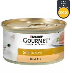 Gourmet Gold Kıyılmış Hindi Etli Kedi Yaş Maması 85 Gr * 24 ADET - 1