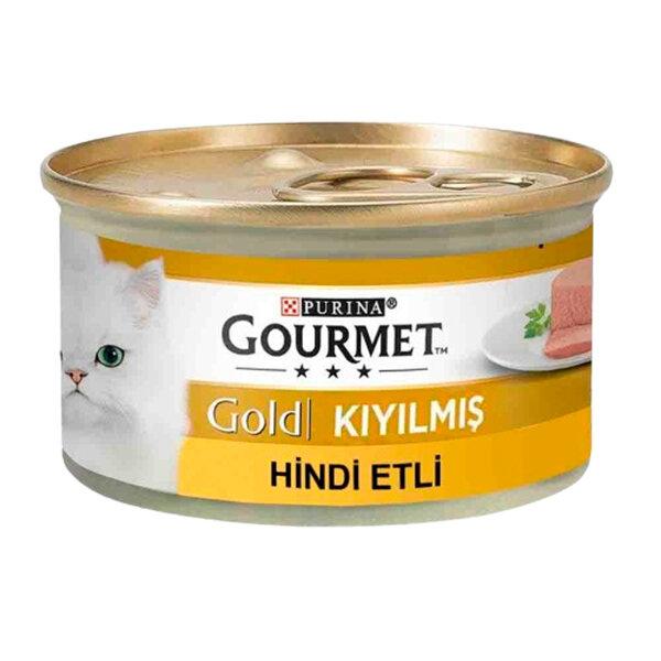 Gourmet Gold Kıyılmış Hindili Kedi Yaş Mama 85 gr - 1