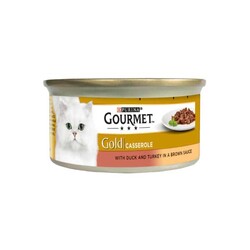Gourmet Gold Kıyılmış Ördek,Havuç ve Ispanaklı Kedi Yaş Maması 85 GR * 24 Adet