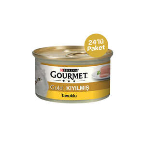 Gourmet Gold Kıyılmış Tavuklu Kedi Yaş Maması 85 GR * 24 ADET