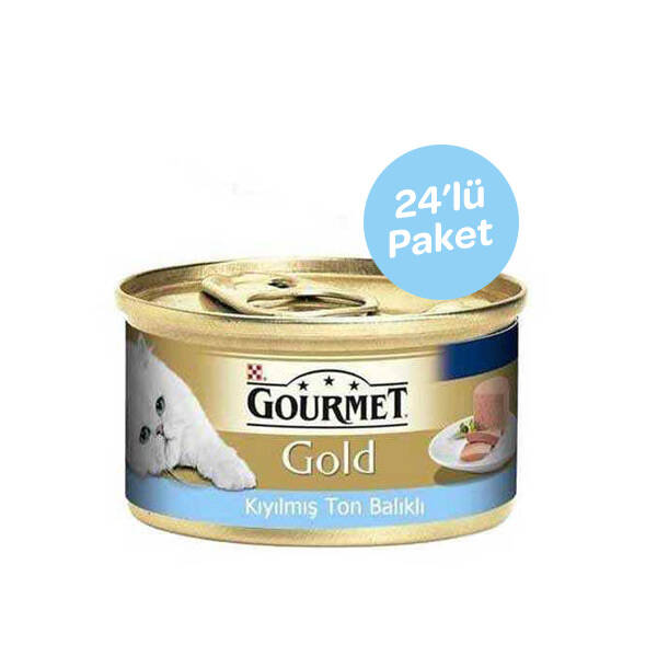 Gourmet Gold Kıyılmış Ton Balıklı Kedi Yaş Maması 85 GR * 24 ADET - 1