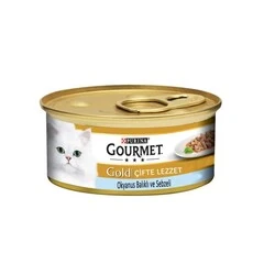 Gourmet Gold Çifte Lezzet Okyanus Balığı ve Sebzeli Kedi Konservesi 85 GR