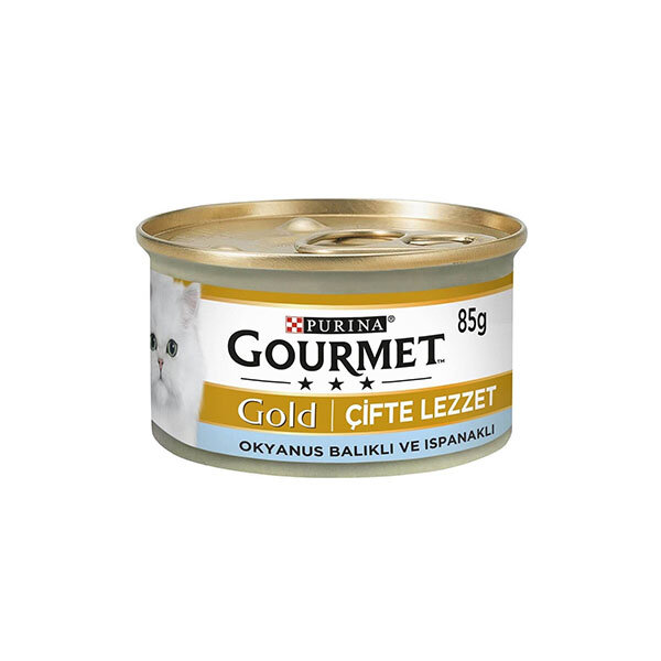 Gourmet Gold Çifte Lezzet Okyanus Balığı ve Sebzeli Kedi Yaş Maması 85 GR - 1