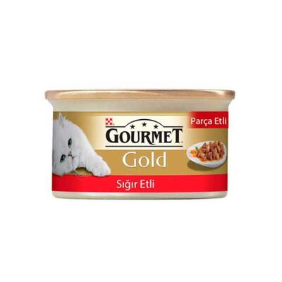 Gourmet Gold Parça Sığır Etli Kedi Yaş Maması 85 GR * 24 ADET - 2