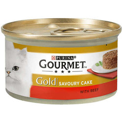 Gourmet Gold Savoury Cake Sığır Etli Kedi Yaş Maması 85 Gr