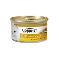 Gourmet Gold Tavuk ve Ciğerli Kedi Konservesi 85 Gr