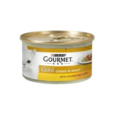 Gourmet Gold Tavuk ve Ciğerli Kedi Konservesi 85 Gr - 1