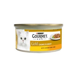 Gourmet Gold Tavuk ve Ciğerli Kedi Yaş Maması 85 Gr - 3
