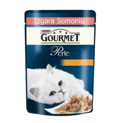 Gourmet Perle Izgara Somonlu Kedi Yaş Maması Maması 85GR