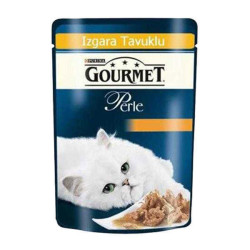 Gourmet Perle Izgara Tavuklu Kedi Yaş Maması 85GR - 1