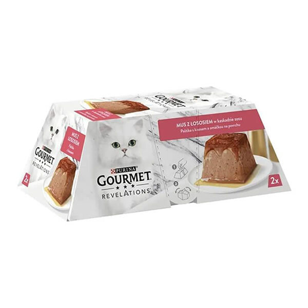 Gourmet Revelations Somon Balıklı Kedi Yaş Maması 2x57gr - 1