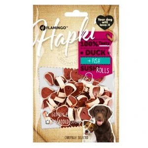 Flamingo Hapki Yuvarlak Sushi Ördekli ve Balıklı Köpek Ödülü 85 Gr