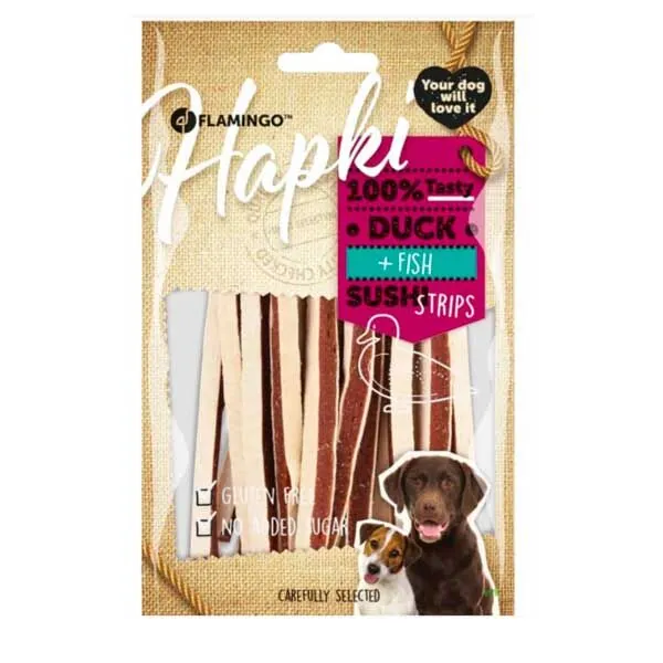 Flamingo Hapki Şerit Sushi Ördekli ve Balıklı Köpek Ödülü 85 Gr - 1