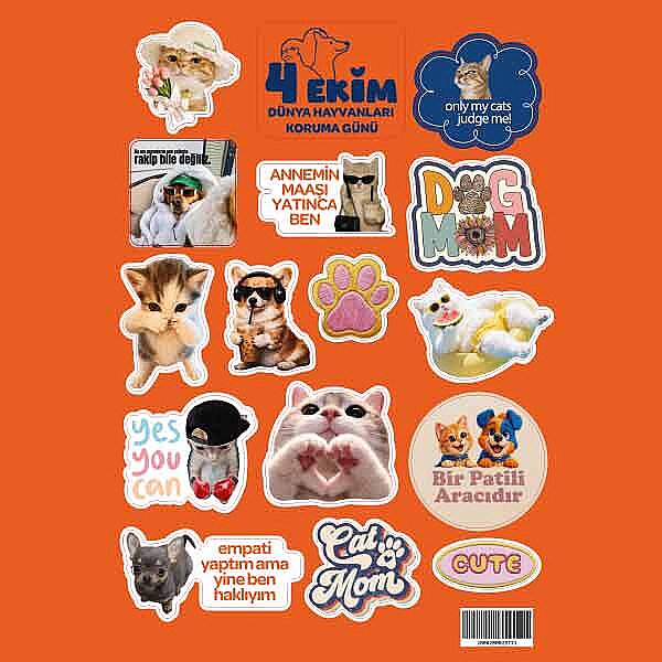 Patili Eğlence Sticker Seti - 1