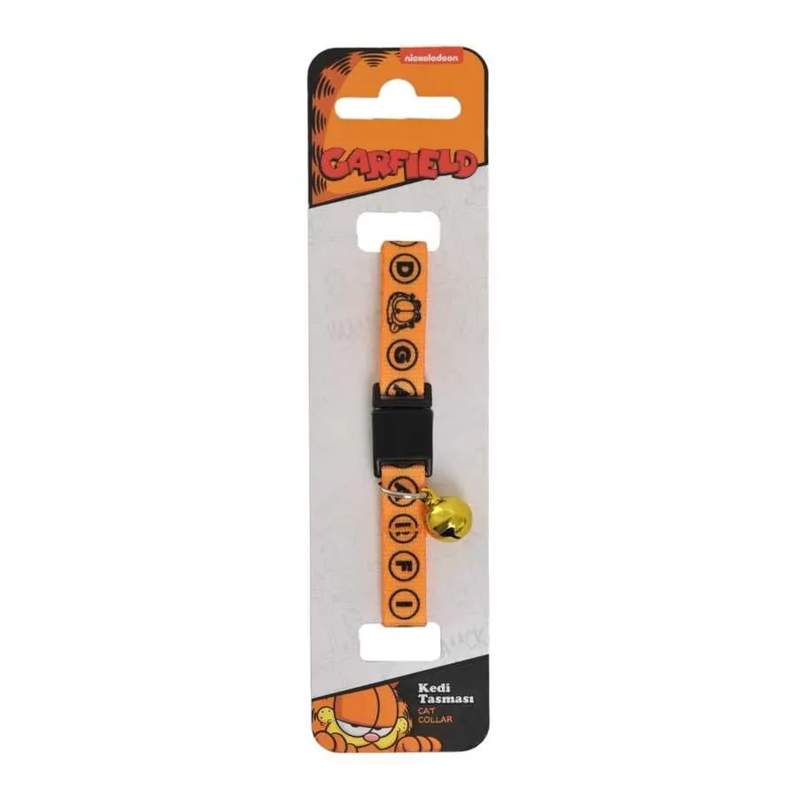 Garfield Graffiti Yuvarlak Boyun Tasması 1 Cm Sarı - 1