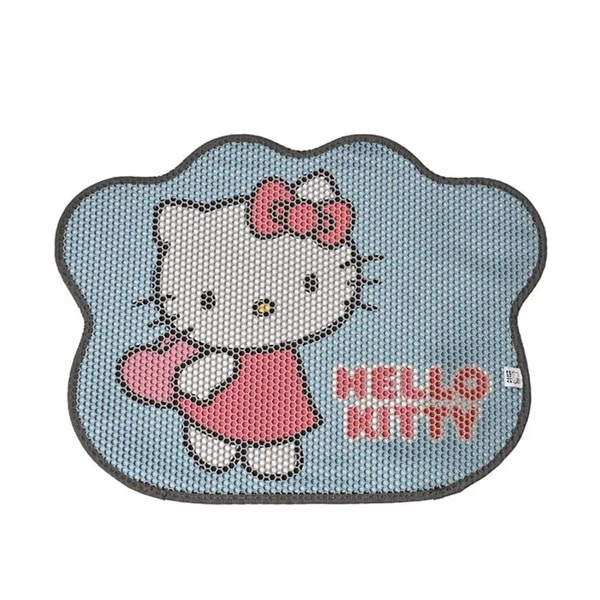 Hello Kitty Çift Katmanli Turkuaz Pati Seklinde Kedi Kumu Paspasi - 1