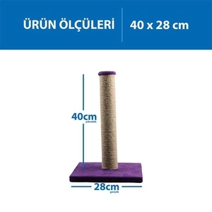 Herniks Çubuk Kedi Tırmalama Tahtası 40 Cm - Mor - 2