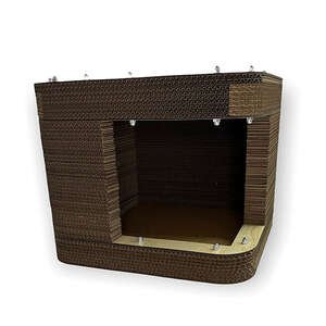 Herniks Doğal Kedi Otlu Kedi Tırmalama Evi 39x39x34 cm - HR2003 - 3