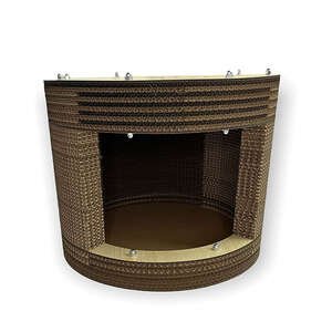 Herniks Doğal Kedi Otlu Kedi Tırmalama Evi 40x40x33 Cm - HR2004 - 3