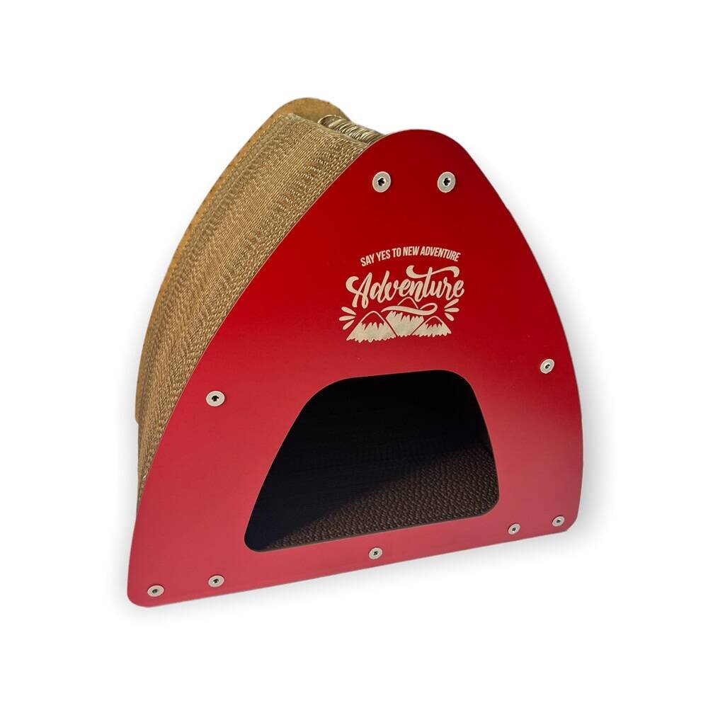 Herniks Doğal Kedi Otlu Kedi Tırmalama Evi 41x46x30 Cm - HR2030 - 2