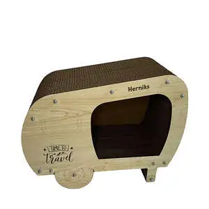 Herniks Doğal Kedi Otlu Kedi Tırmalama Evi 50x39x37 cm - HR2005 - 3