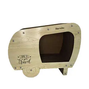 Herniks Doğal Kedi Otlu Kedi Tırmalama Evi 50x39x37 cm - HR2005 - 5