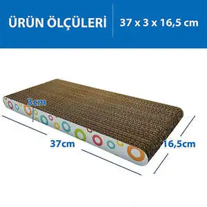 Herniks Doğal Kedi Otlu Kedi Tırmalama Kartonu 37 cm - HR2017C - 2