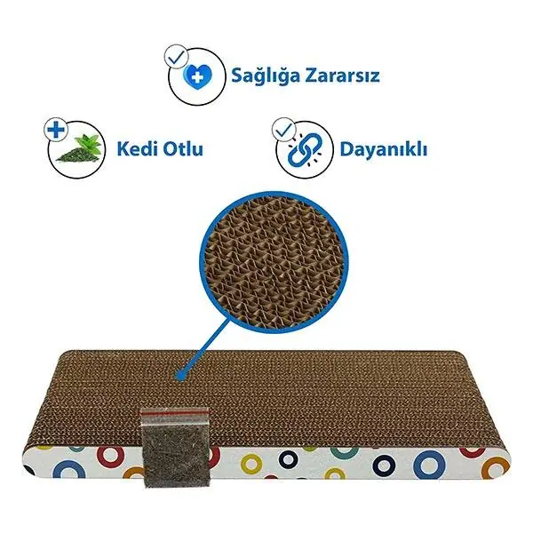 Herniks Doğal Kedi Otlu Kedi Tırmalama Kartonu 37 cm - HR2017C - 3