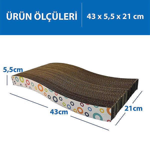 Herniks Doğal Kedi Otlu Kedi Tırmalama Kartonu 43 cm - HR2015C - 2