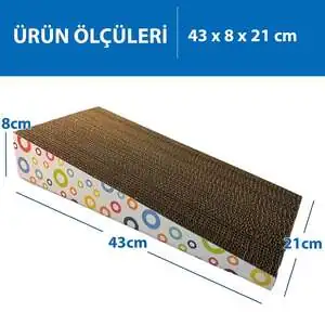 Herniks Doğal Kedi Otlu Kedi Tırmalama Kartonu 43 cm - HR2016C - 2