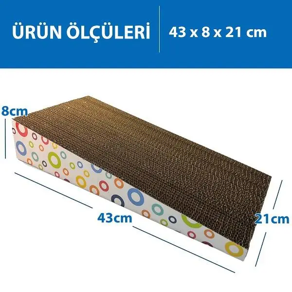 Herniks Doğal Kedi Otlu Kedi Tırmalama Kartonu 43 cm - HR2016C - 2