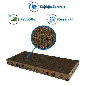 Herniks Doğal Kedi Otlu Kedi Tırmalama Kartonu 44 Cm - HR2011 - 4
