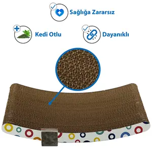 Herniks Doğal Kedi Otlu Kedi Tırmalama Kartonu 44 cm - HR2014C - 3