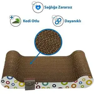 Herniks Doğal Kedi Otlu Kedi Tırmalama Kartonu 44 Cm - HR2019C - 3