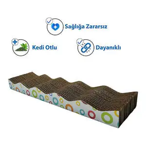 Herniks Doğal Kedi Otlu Kedi Tırmalama Kartonu 44 cm - HR2020C - 3