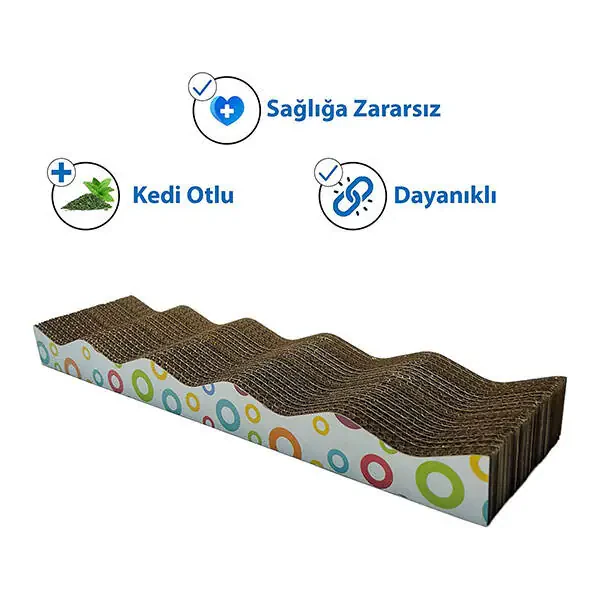 Herniks Doğal Kedi Otlu Kedi Tırmalama Kartonu 44 cm - HR2020C - 3