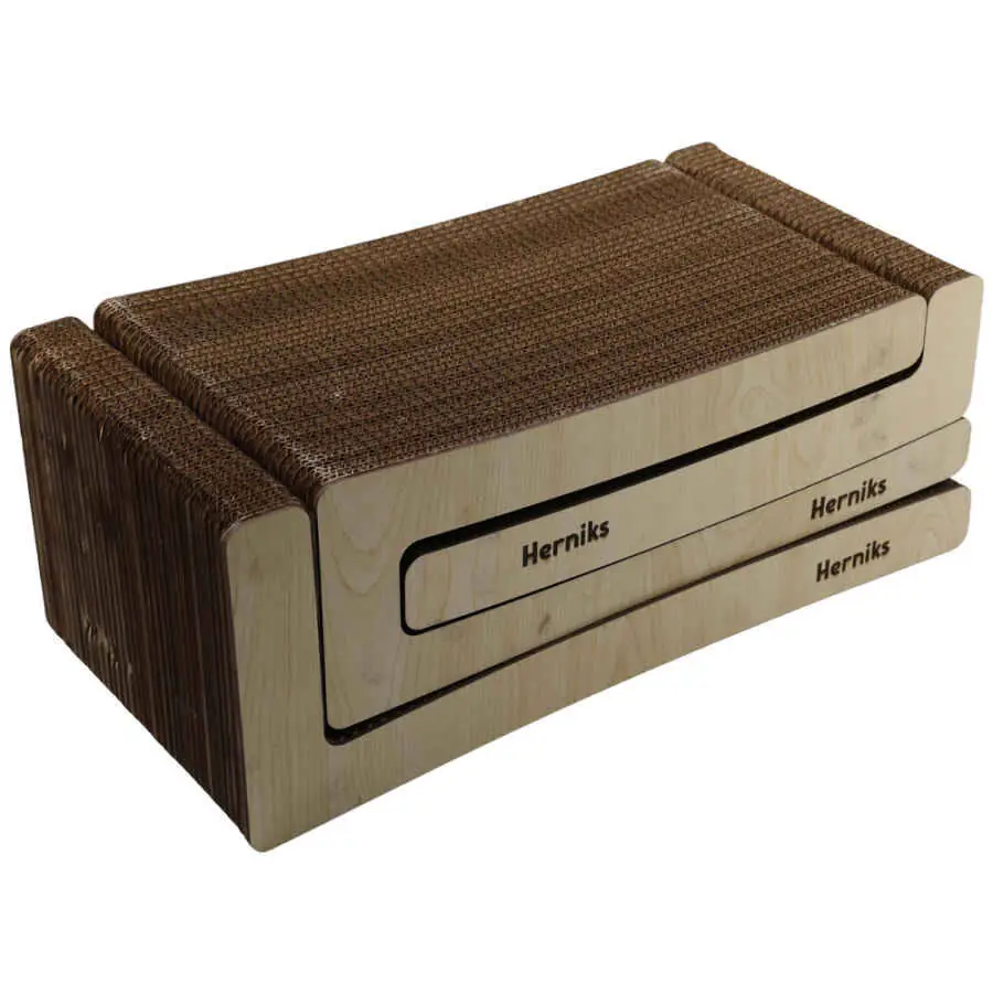 Herniks Doğal Kedi Otlu Kedi Tırmalama Kartonu 44 Cm - HR2028 - 1