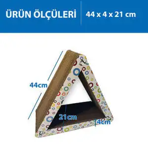 Herniks Doğal Kedi Otlu Kedi Tırmalama Kartonu 44 Cm - HR2029C - 2