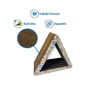 Herniks Doğal Kedi Otlu Kedi Tırmalama Kartonu 44 Cm - HR2029C - 3