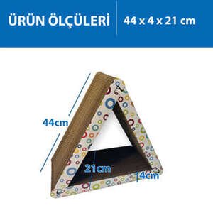 Herniks Doğal Kedi Otlu Kedi Tırmalama Kartonu 44 Cm - HR2029C - 2