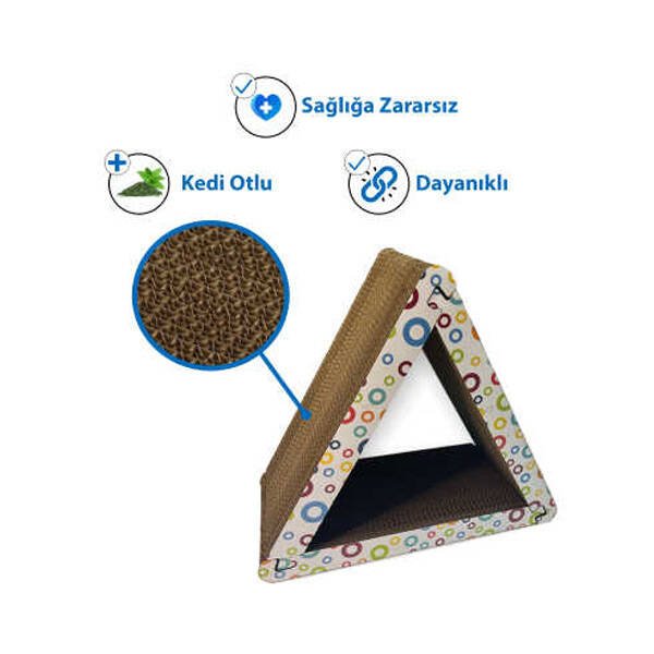 Herniks Doğal Kedi Otlu Kedi Tırmalama Kartonu 44 Cm - HR2029C - 3