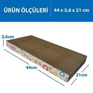 Herniks Doğal Kedi Otlu Kedi Tırmalama Kartonu 44 cm - HR2032C - 2
