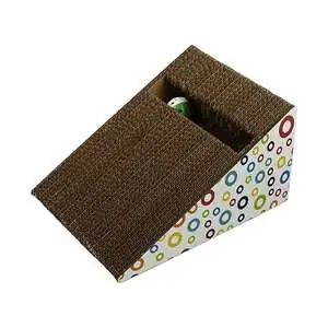 Herniks Doğal Kedi Otlu Ve Zilli Toplu Kedi Tırmalama Kartonu 27,5 Cm - HR2021C