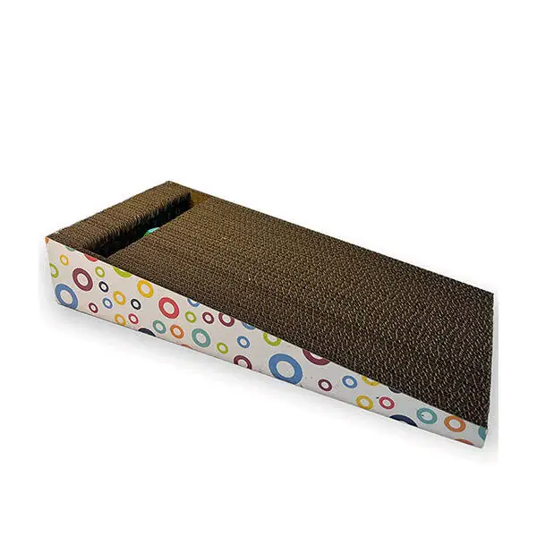 Herniks Doğal Kedi Otlu Ve Zilli Toplu Kedi Tırmalama Kartonu 43 cm - HR2024C - 1