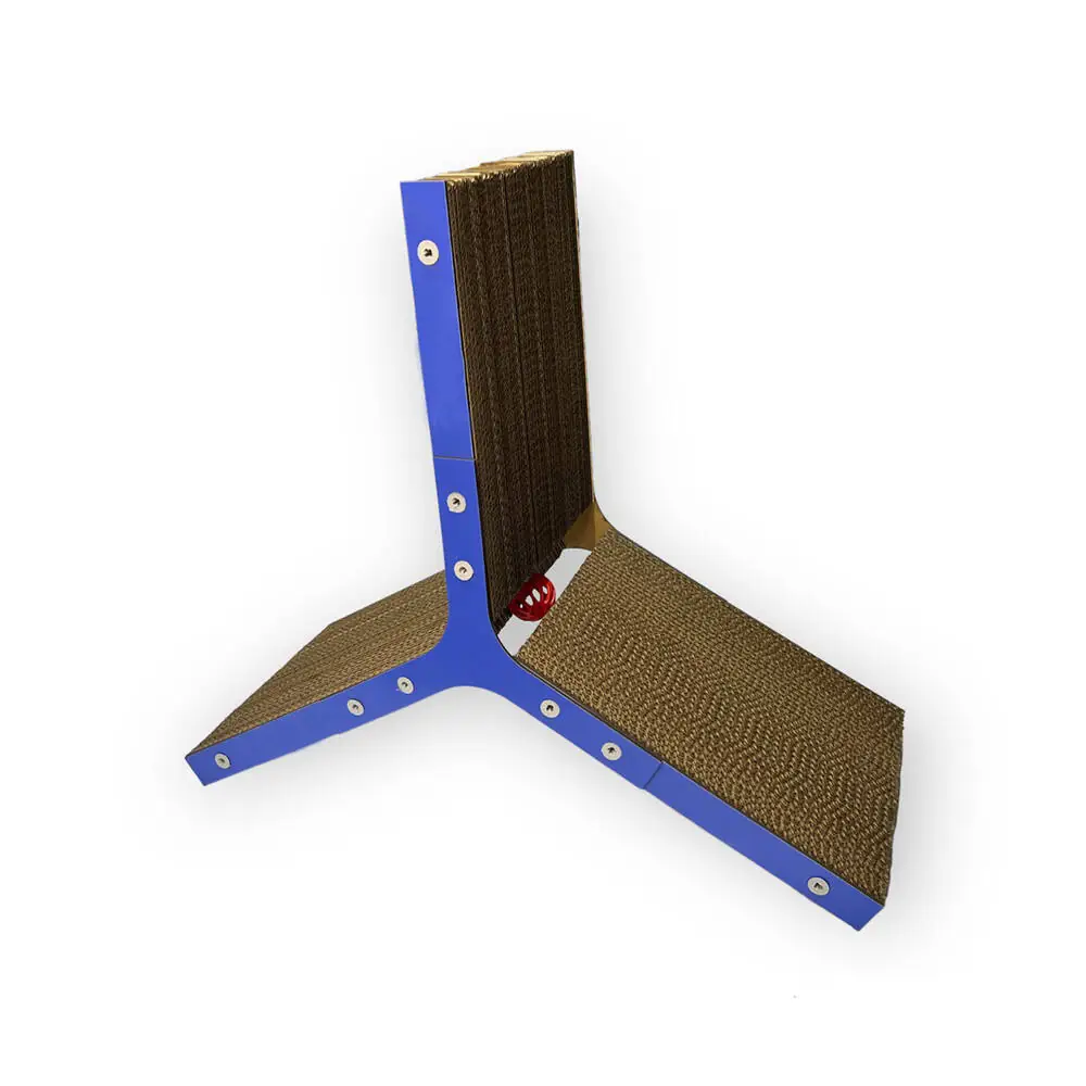 Herniks Doğal Kedi Otlu Ve Zilli Toplu Kedi Tırmalama Kartonu 48 Cm - HR2034 - 1