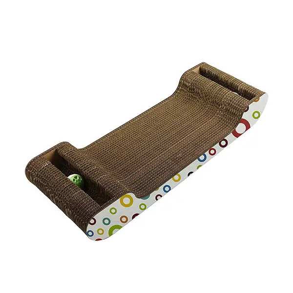 Herniks Doğal Kedi Otlu Ve Zilli Toplu Kedi Tırmalama Kartonu 60 cm - HR2026C - 4