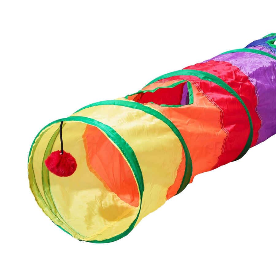 Herniks Düz Katlanabilir Gökkuşağı Kedi Tüneli 115 cm - 3