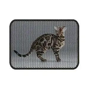 Herniks Elekli Desenli Kedi Tuvalet Önü Paspası 60 X 45 cm - Bengal