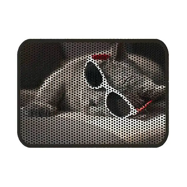 Herniks Elekli Desenli Kedi Tuvalet Önü Paspası 60 X 45 cm - Gözlüklü Kedi - 1